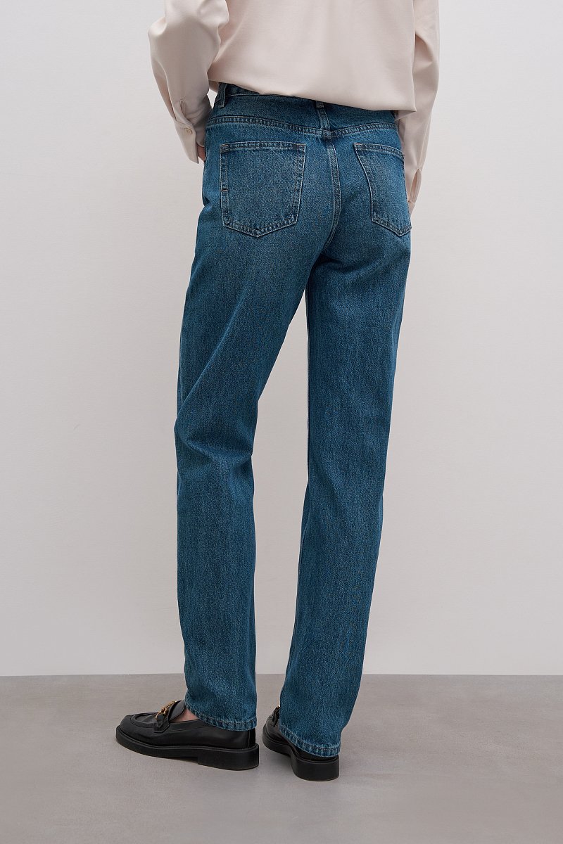 Женские джинсы slim fit с высокой посадкой, Модель FAD15001, Фото №4