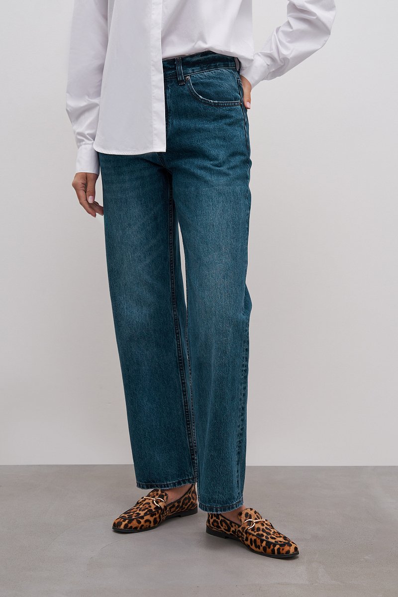 Женские джинсы straight fit со средней посадкой, Модель FAD15004, Фото №2