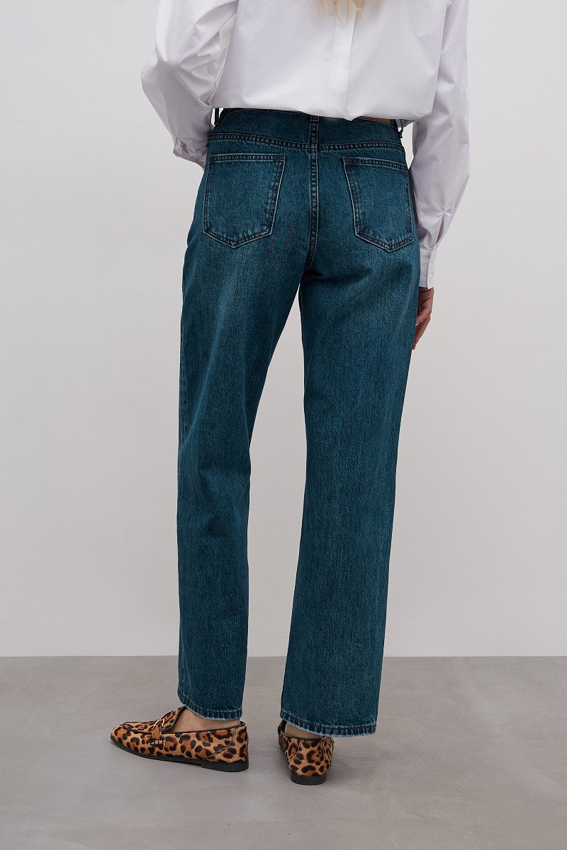 Женские джинсы straight fit со средней посадкой, Модель FAD15004, Фото №4