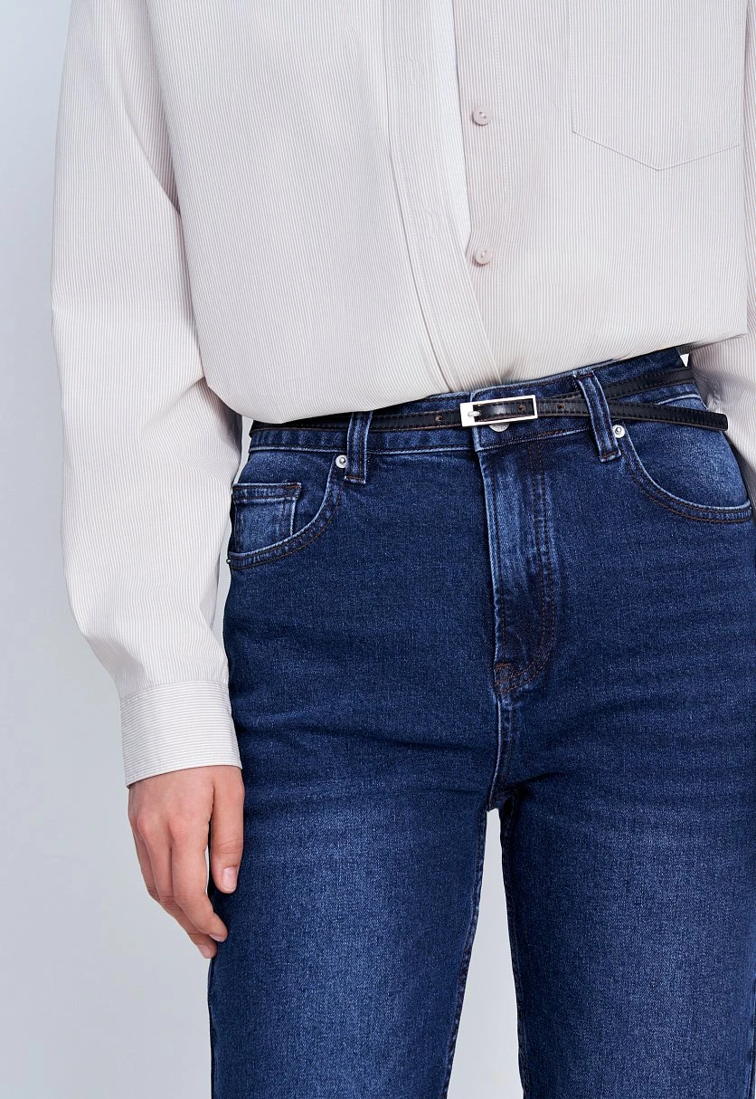 Джинсы mom fit женские Темно-cиний FAD15003Купить в интернет-магазине FINN FLARE, предосмотр фото №6 Джинсы mom fit женские, Модель FAD15003, Фото №6