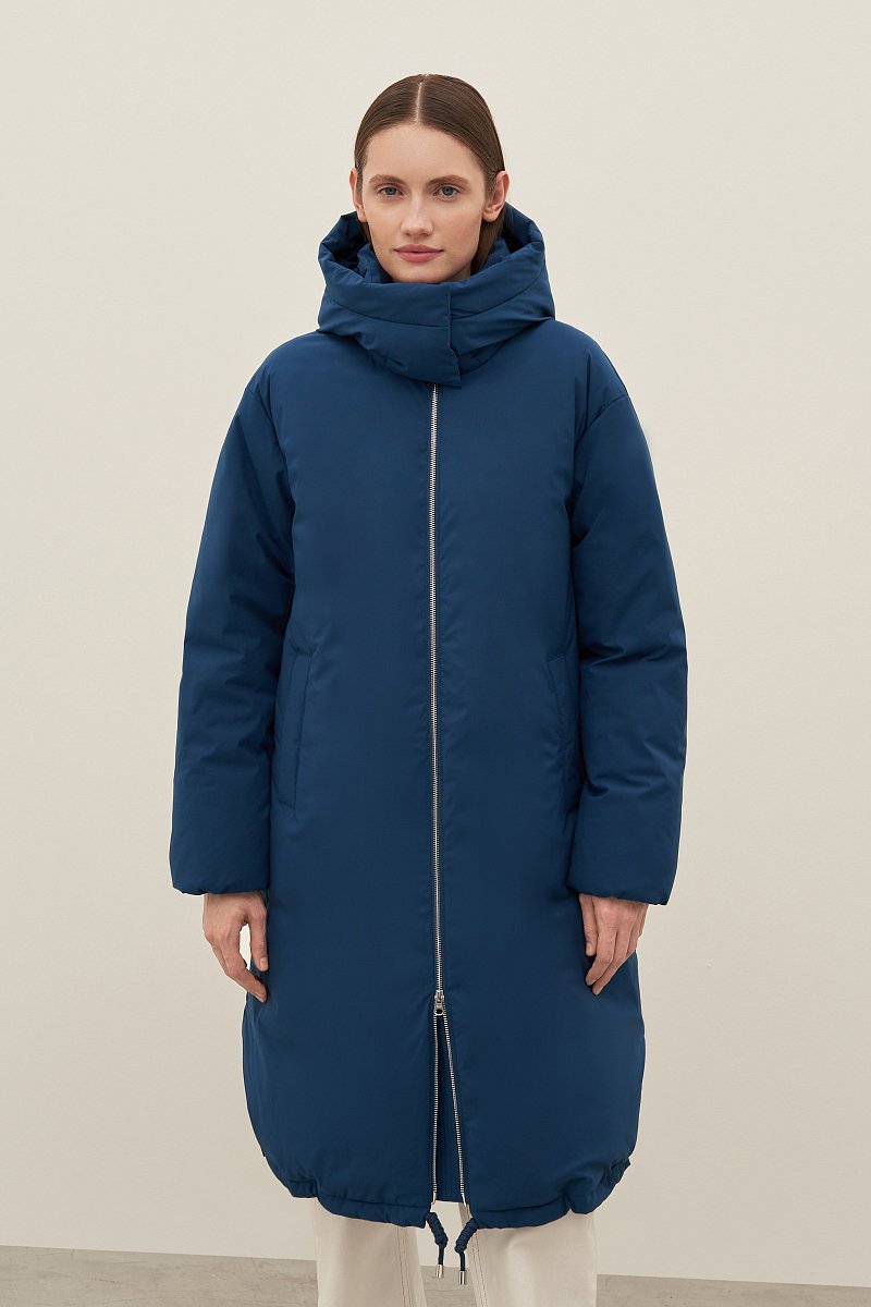 Пальто утепленное с воротником стойкой, Модель FAD110104, Фото №1