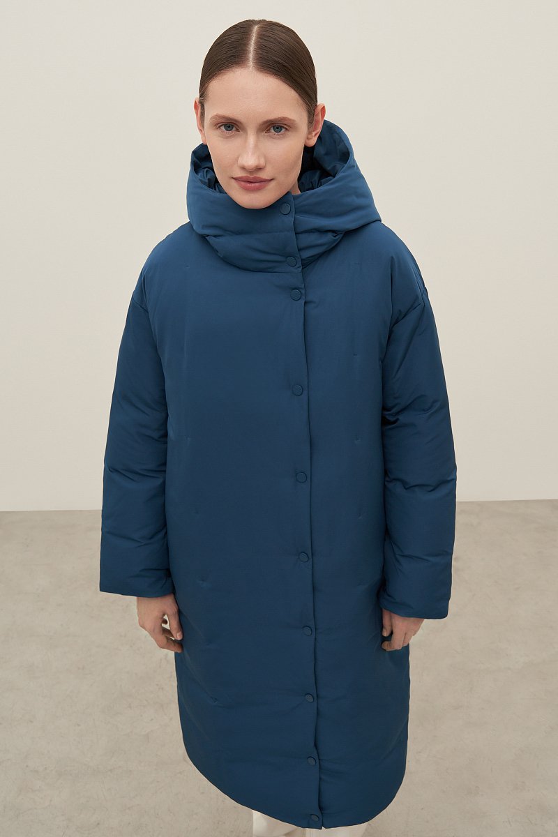 Пальто женское с капюшоном, Модель FAD11015, Фото №3