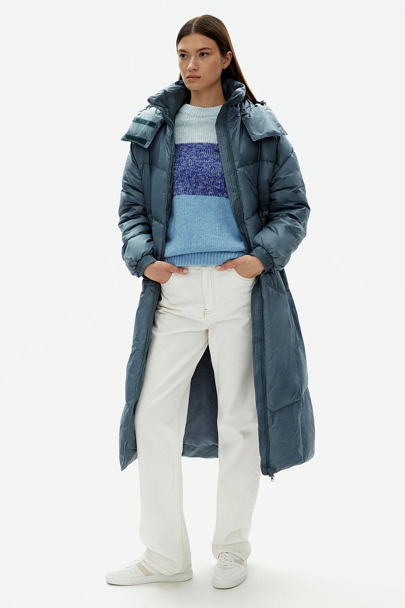 Пуховое женское пальто, Модель FAD11067, Фото №2
