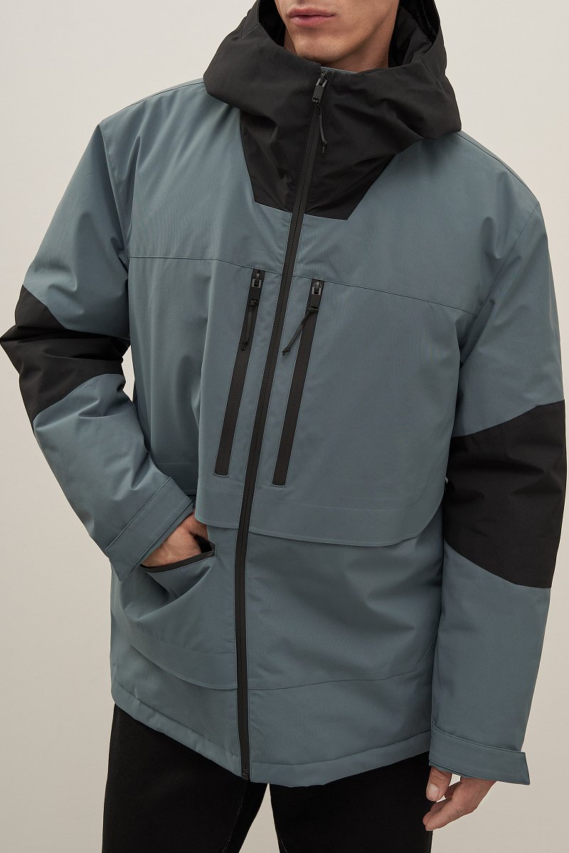Куртка утепленная из водонепроницаемой ткани, Модель FAD21019, Фото №3