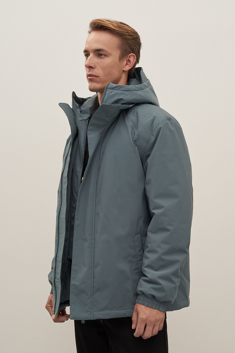 Куртка утепленная с отстегивающейся манишкой, Модель FAD21096, Фото №4