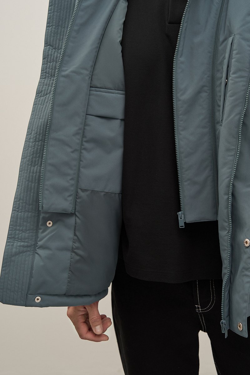 Куртка утепленная с отстегивающейся манишкой, Модель FAD21096, Фото №6