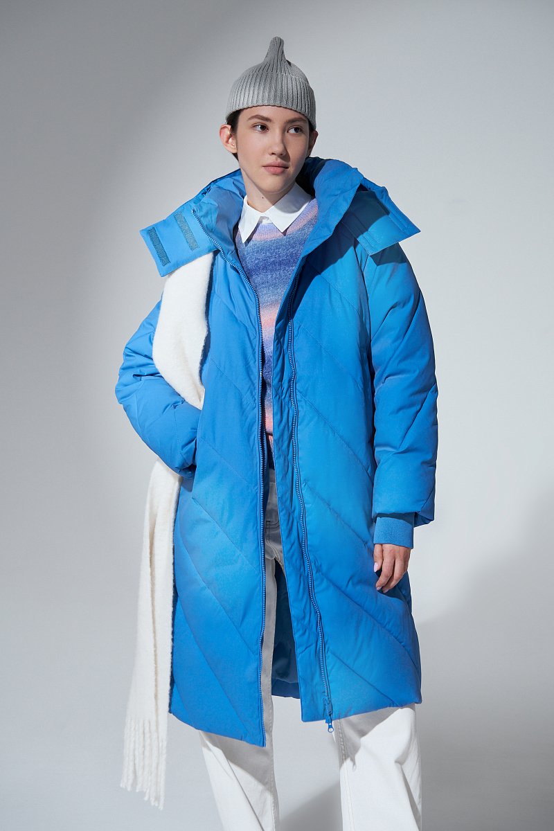 Пальто утепленное из термоткани, Модель FAD11065, Фото №1