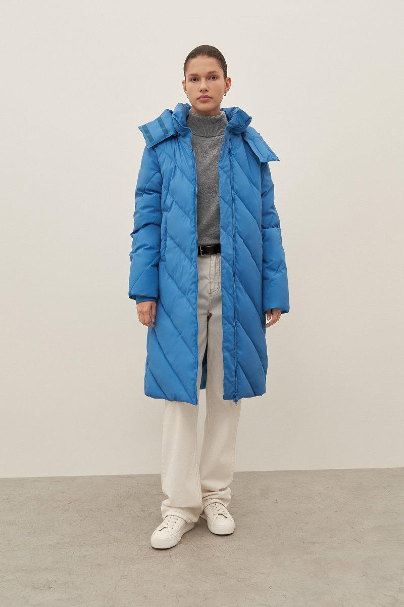 Стеганое женское пальто, Модель FAD11065, Фото №3