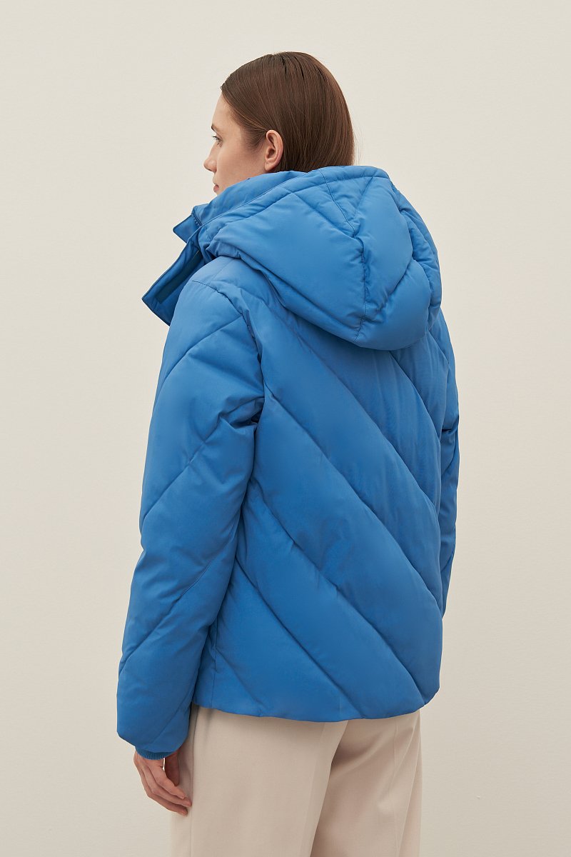Удлиненная женская куртка с капюшоном, Модель FAD11066, Фото №5