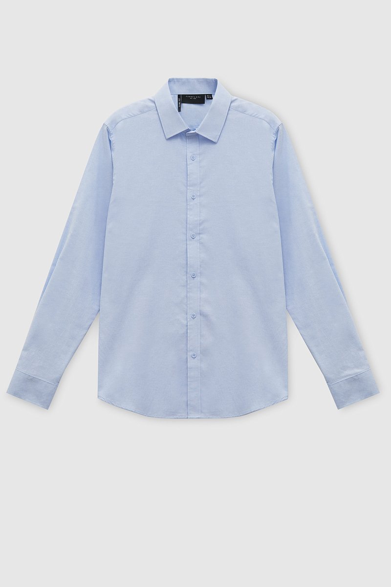 Рубашка из хлопка с отложным воротником, Модель FAD210112, Фото №8