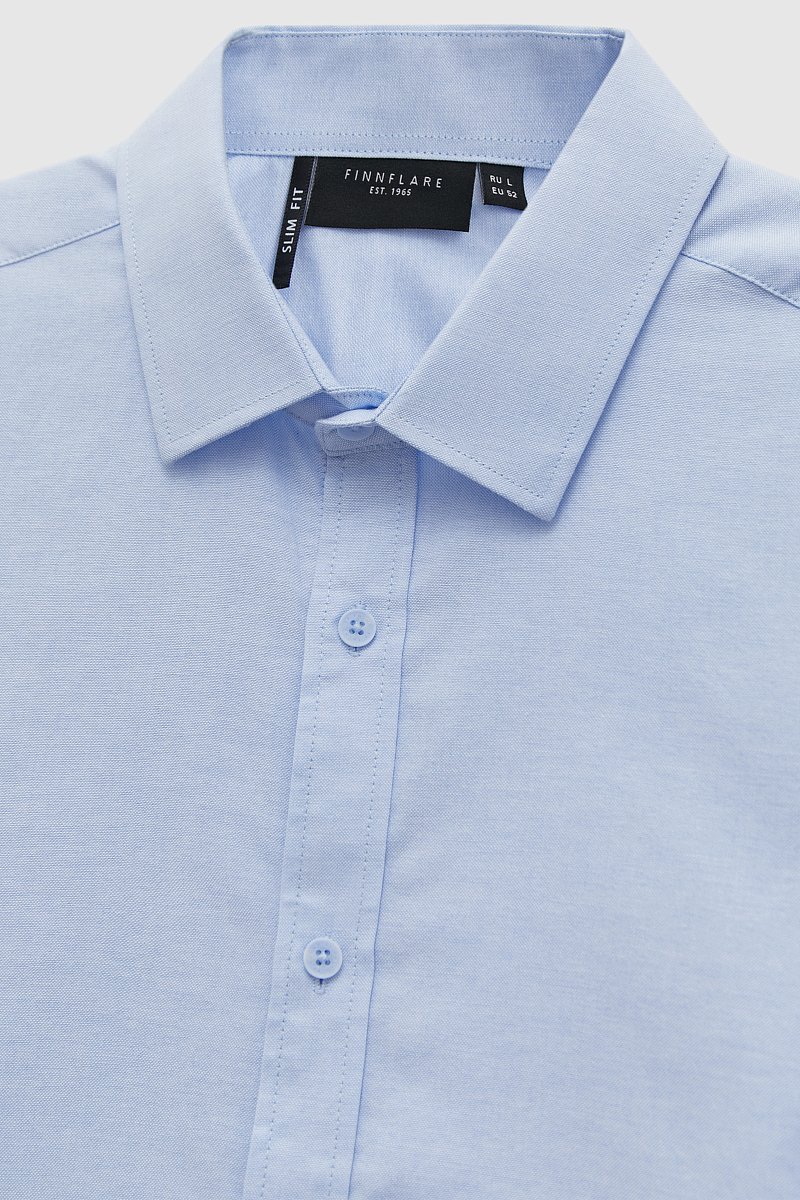 Рубашка из хлопка с отложным воротником, Модель FAD210112, Фото №7