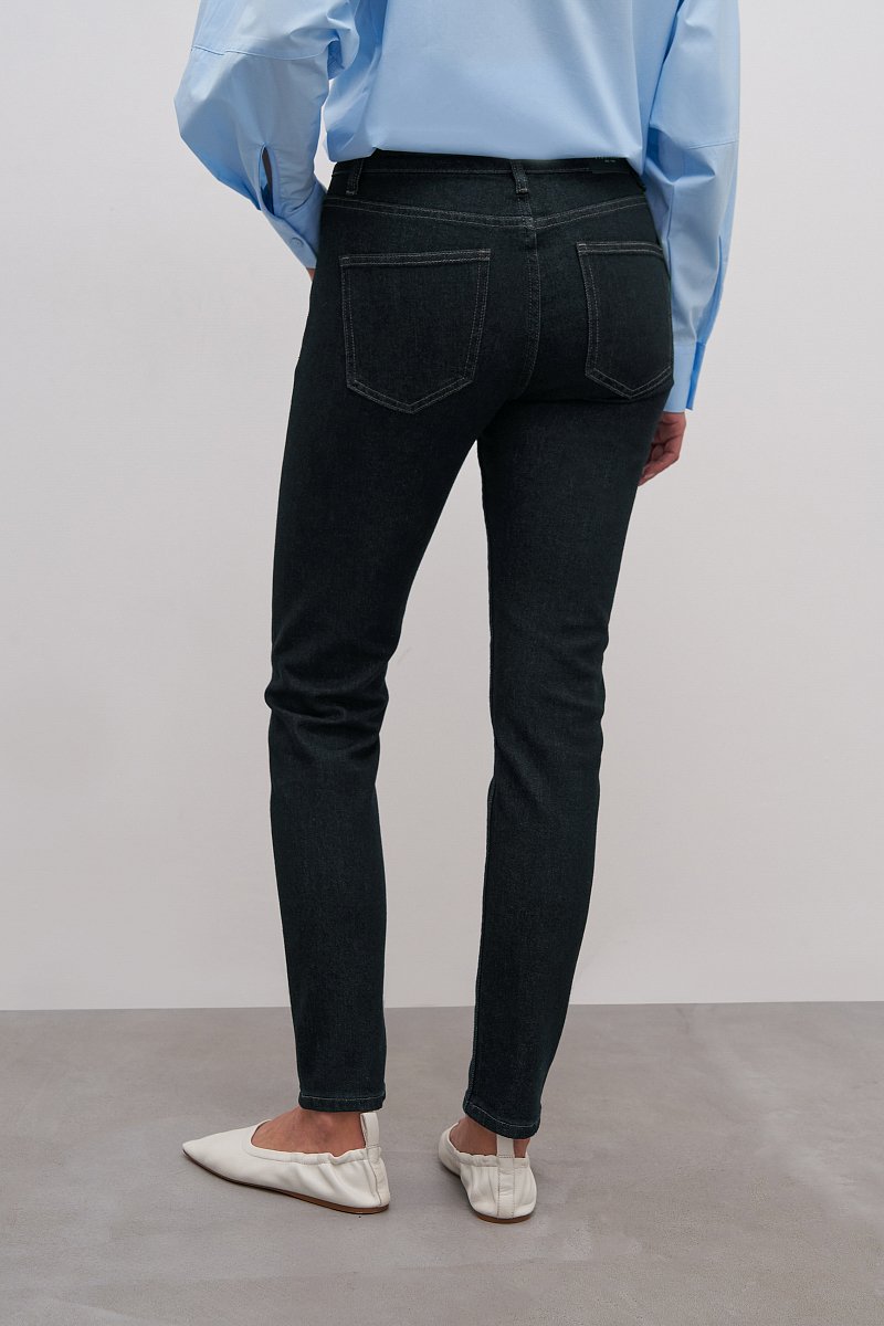 Женские джинсы skinny fit с высокой посадкой, Модель FAD15009, Фото №5