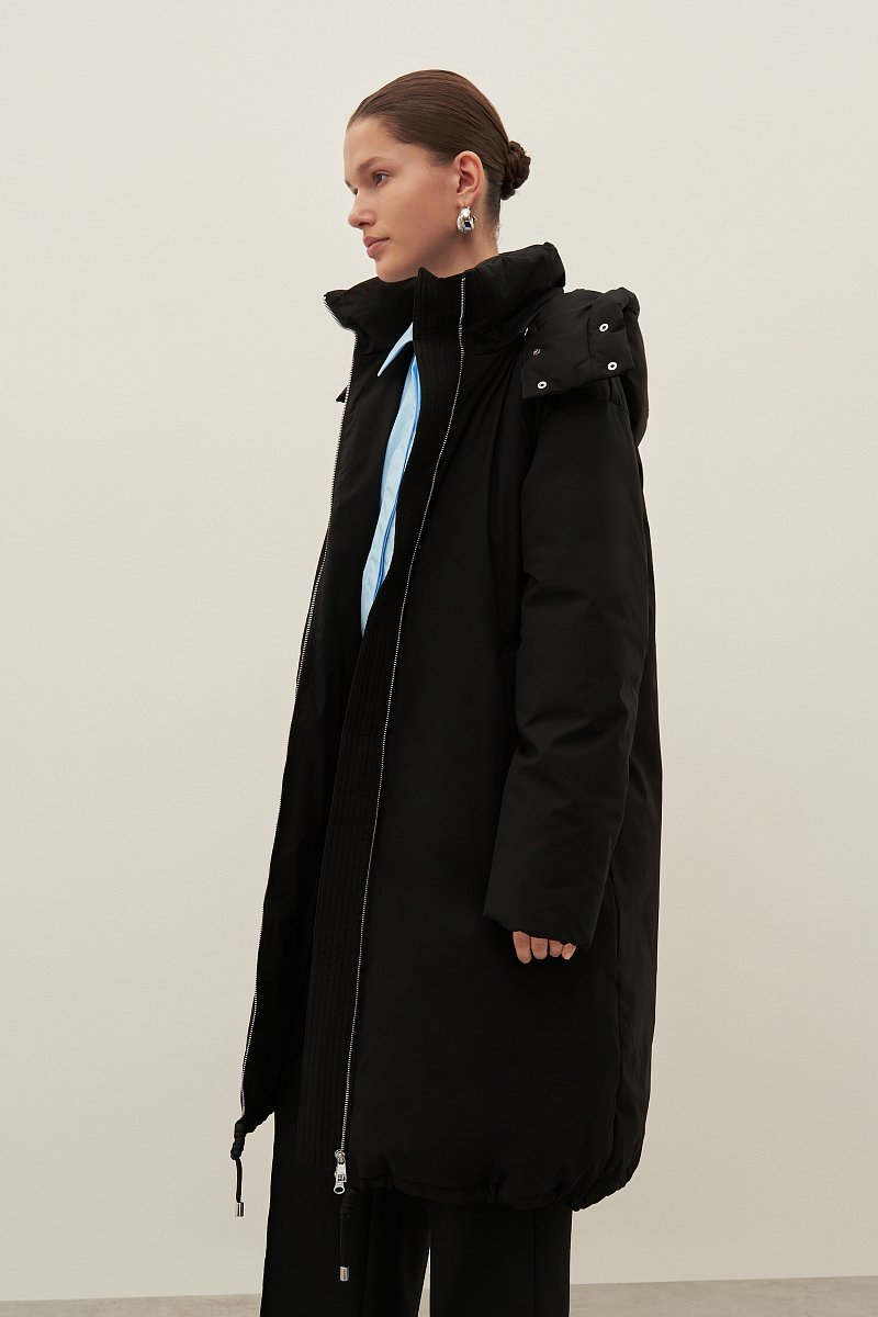 Пальто утепленное с воротником стойкой, Модель FAD110104, Фото №3