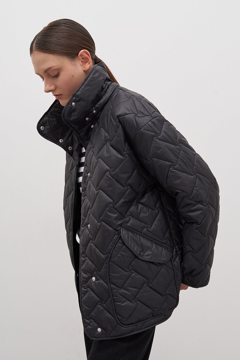 Куртка утепленная с воротником стойкой, Модель FAD11010, Фото №4
