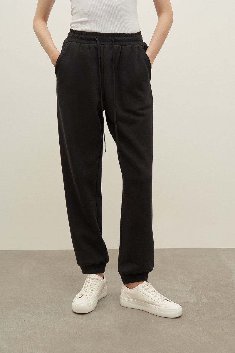 Трикотажные женские брюки из хлопка, Модель FAD110143, Фото №2