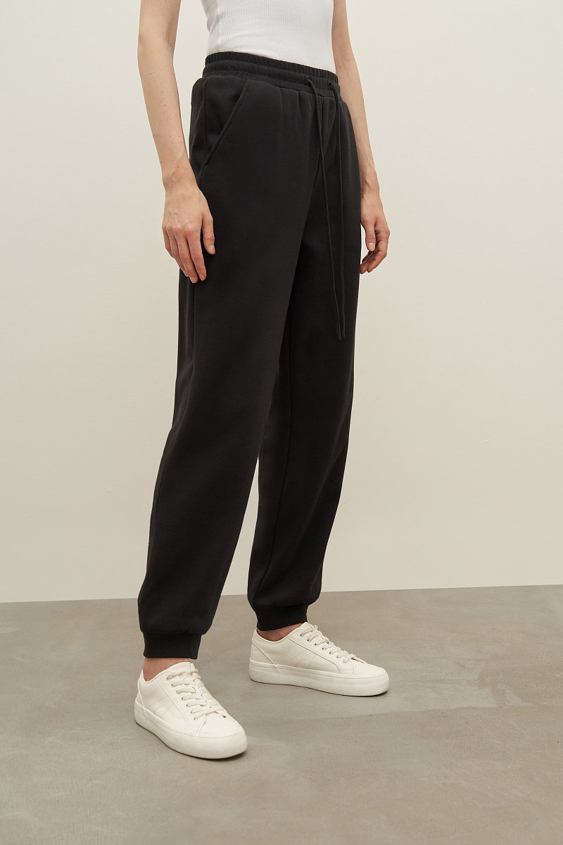Трикотажные женские брюки из хлопка, Модель FAD110143, Фото №3