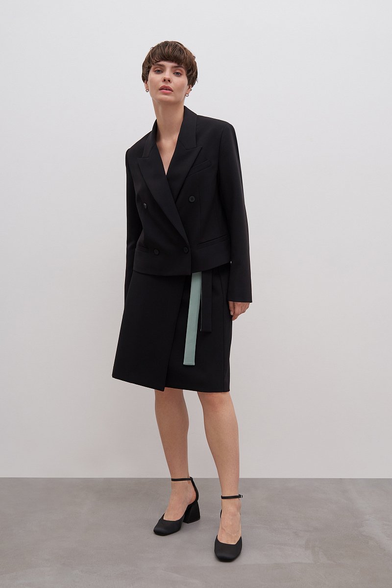 Женская юбка с поясом стиле casual, Модель FAD110178, Фото №1