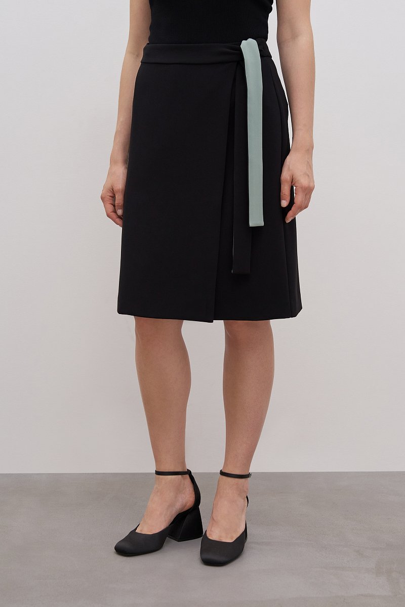 Женская юбка с поясом стиле casual, Модель FAD110178, Фото №2