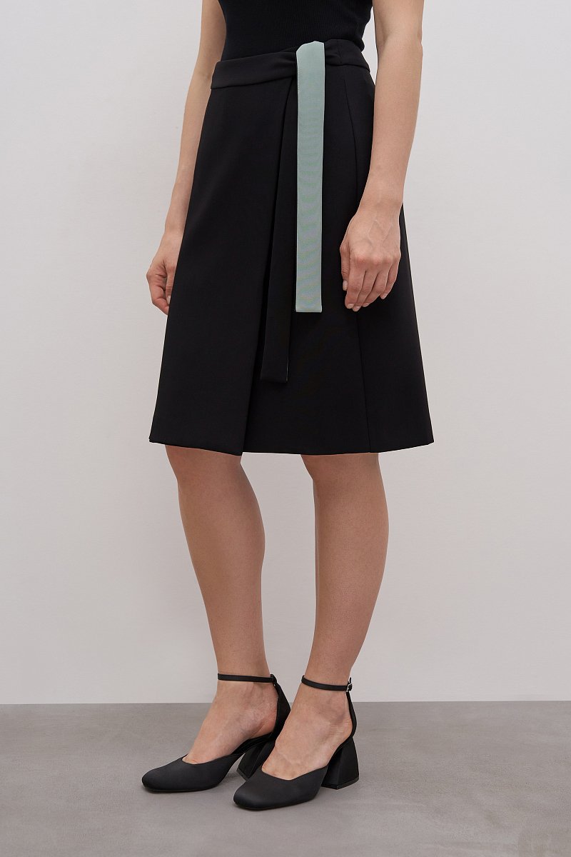 Женская юбка с поясом стиле casual, Модель FAD110178, Фото №3