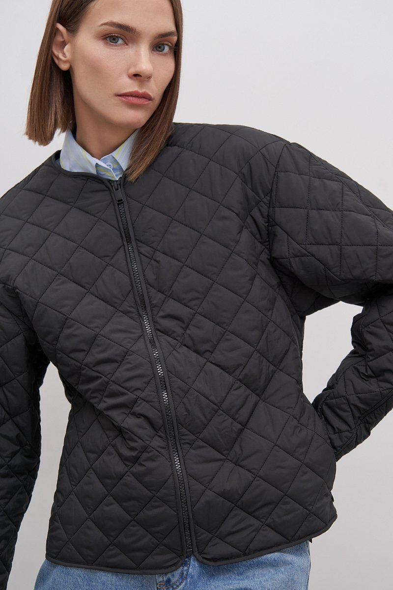Куртка утепленная с округлым воротником, Модель FAD11028, Фото №3