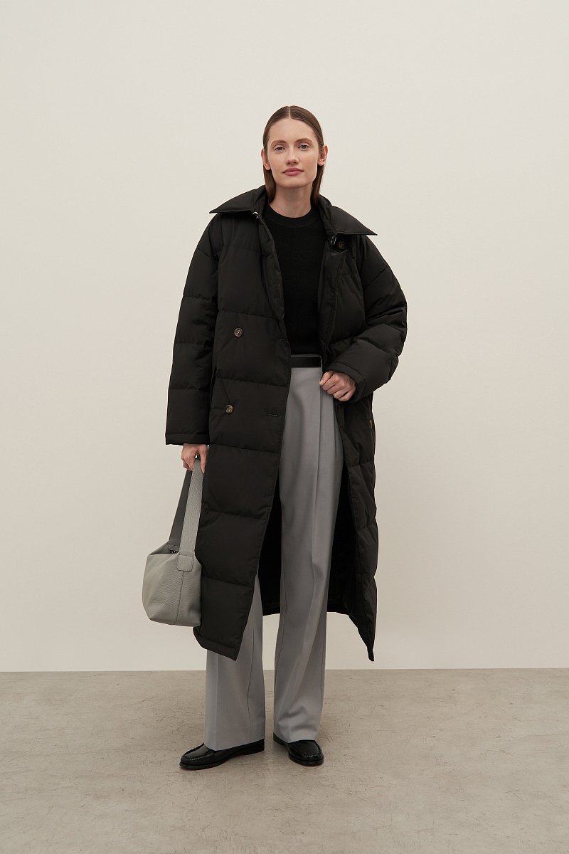 Стеганое женское пальто, Модель FAD11035, Фото №1
