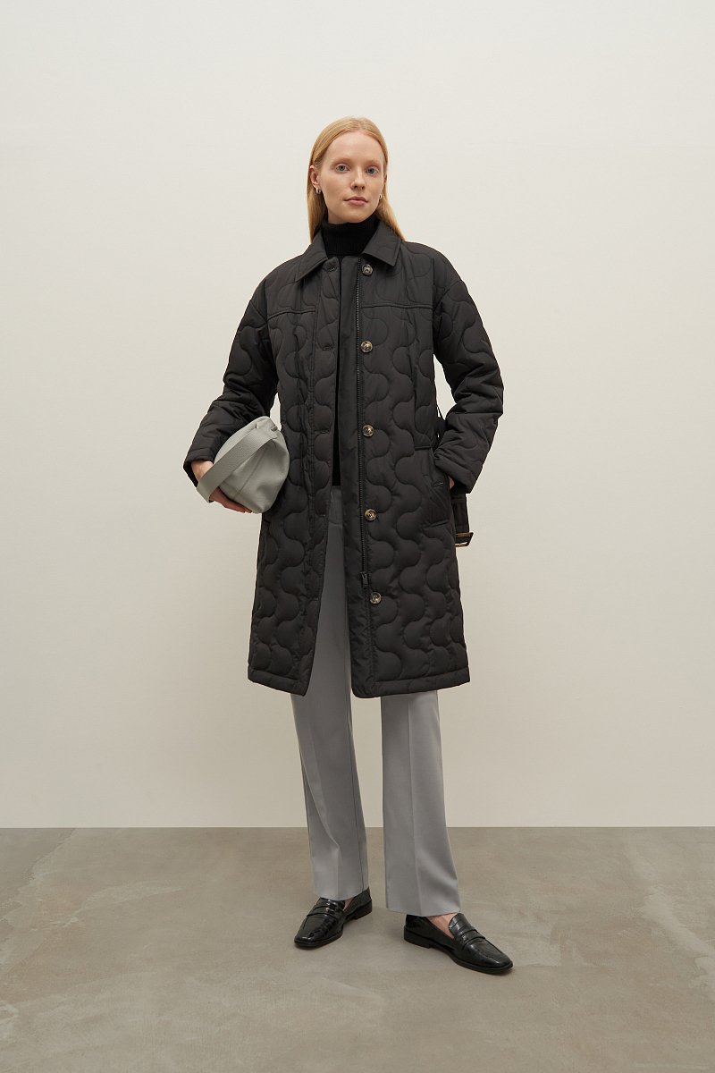 Утепленное женское пальто, Модель FAD11040, Фото №2