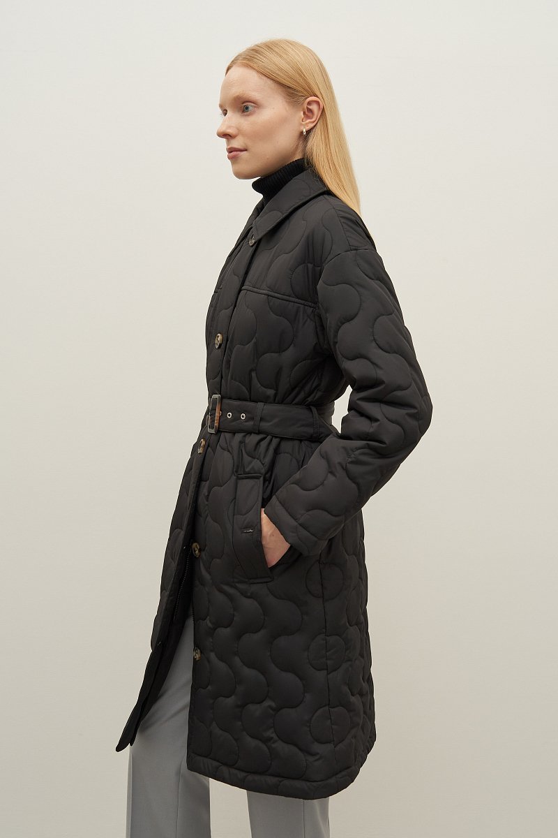 Пальто утепленное с воротником стойкой, Модель FAD11040, Фото №4