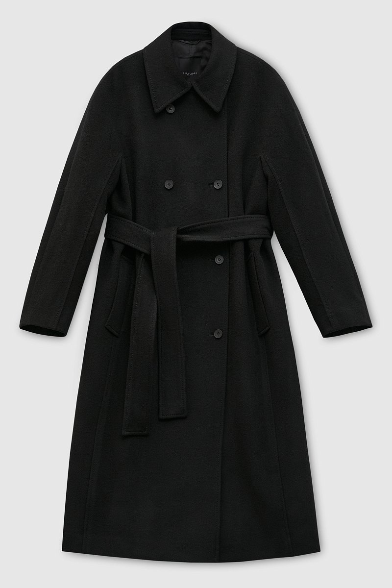 Пальто из шерсти и шелка, Модель FAD11048, Фото №7