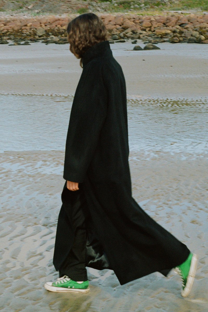 Пальто из шерсти и шелка, Модель FAD11054, Фото №1