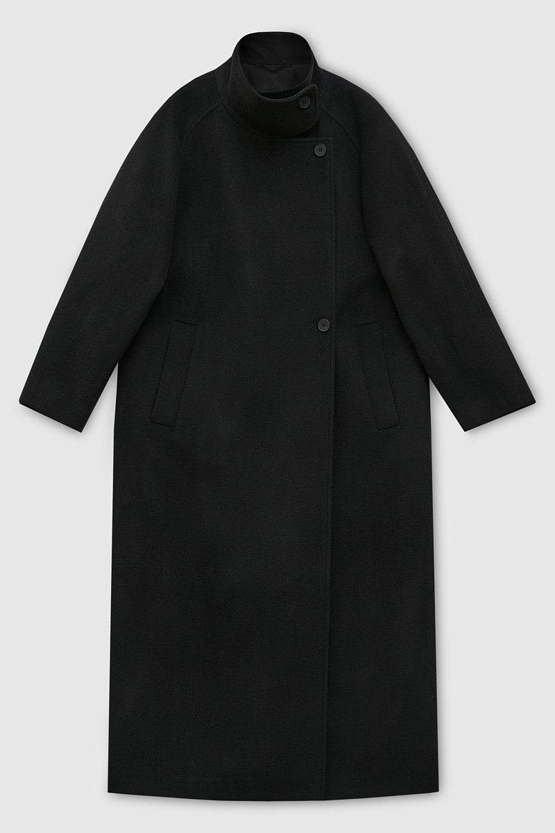 Пальто из шерсти и шелка, Модель FAD11054, Фото №7