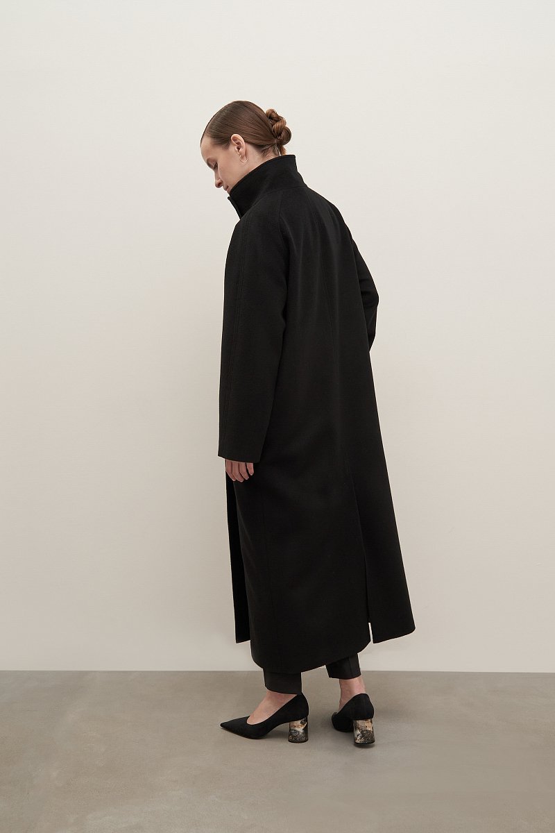 Пальто из шерсти и шелка, Модель FAD11054, Фото №5