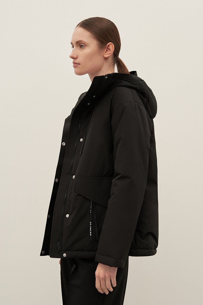 Куртка утепленная с контрастной отделкой, Модель FAD11059, Фото №4