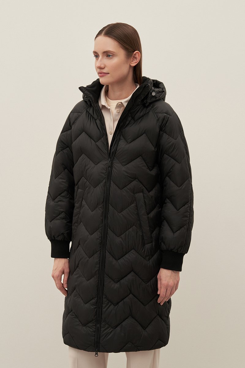 Пальто женское с капюшоном, Модель FAD11060, Фото №1