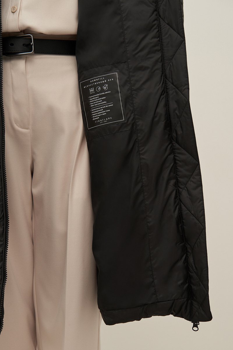 Пальто утепленное с воротником стойкой, Модель FAD11060, Фото №5