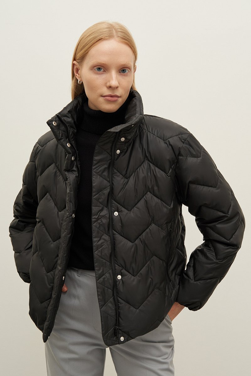 Куртка утепленная с воротником стойкой, Модель FAD11061, Фото №1