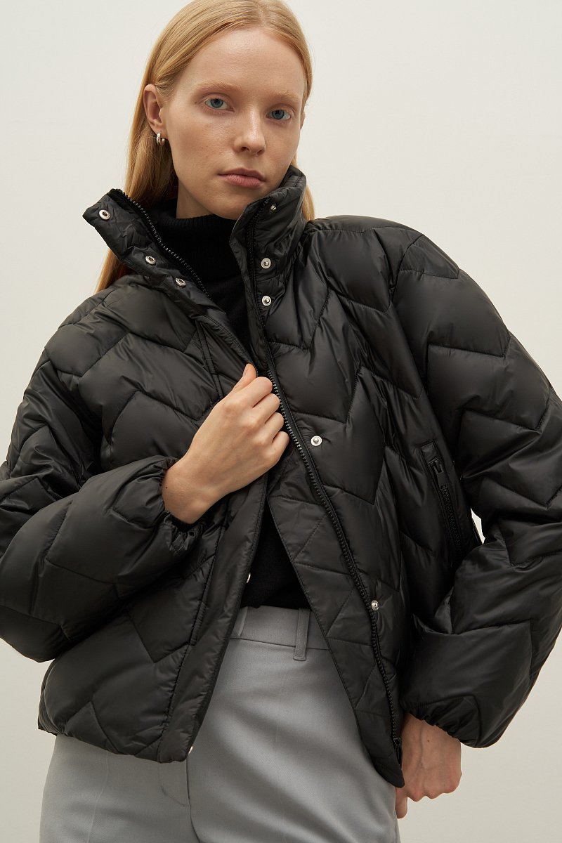 Куртка утепленная с воротником стойкой, Модель FAD11061, Фото №3