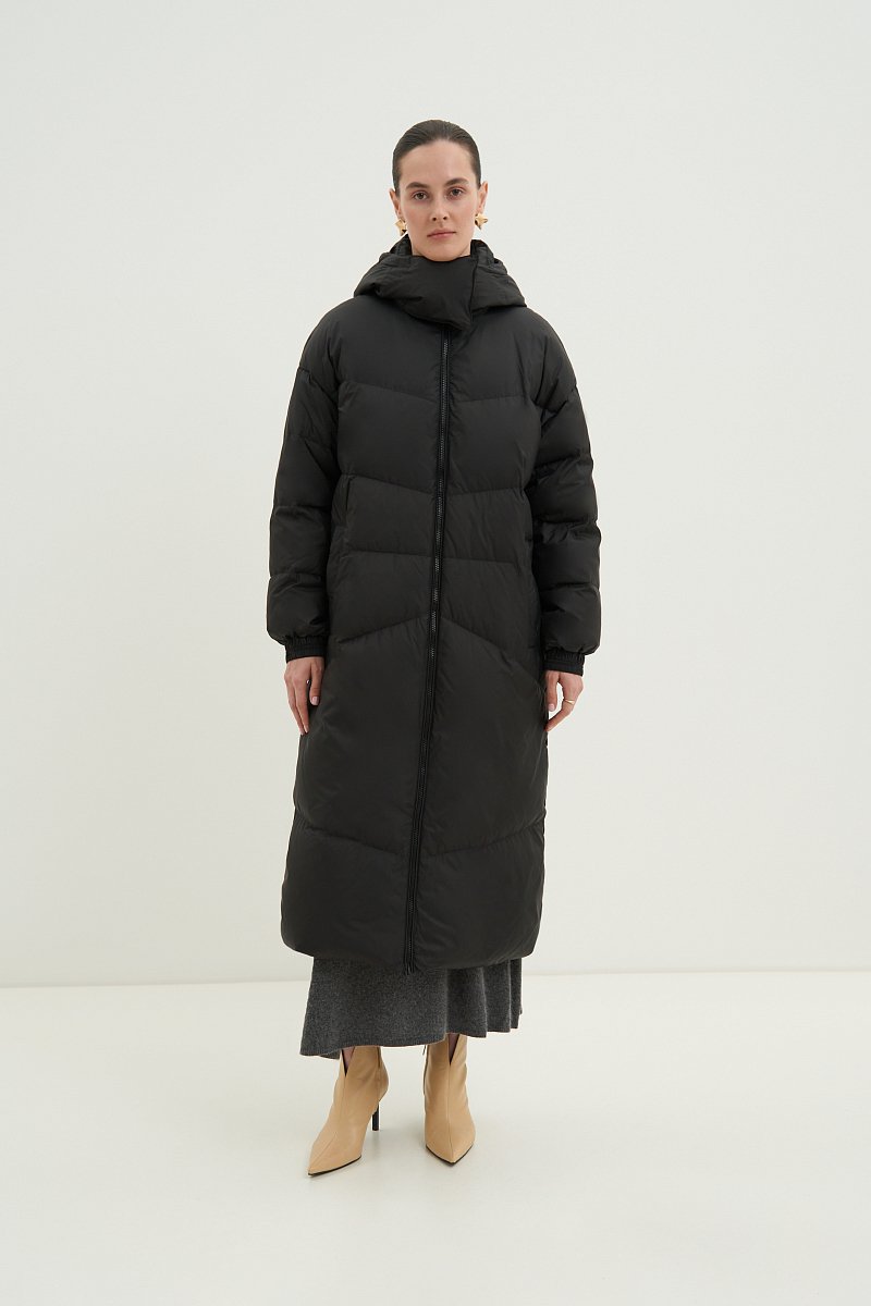 Пуховое женское пальто, Модель FAD11067, Фото №1
