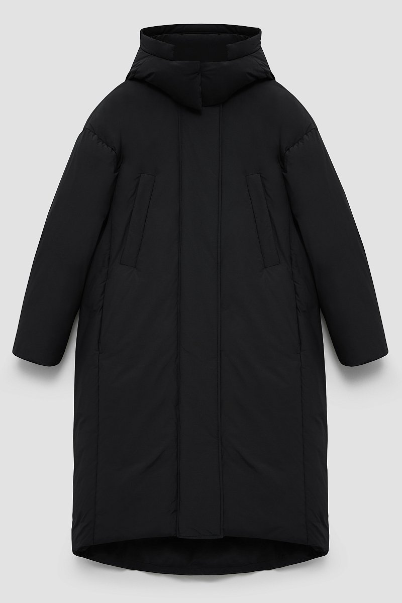 Пуховое пальто широкого силуэта с хлопком, Модель FAD11069, Фото №8