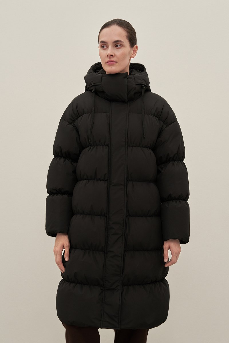 Пуховое женское пальто, Модель FAD11074, Фото №1