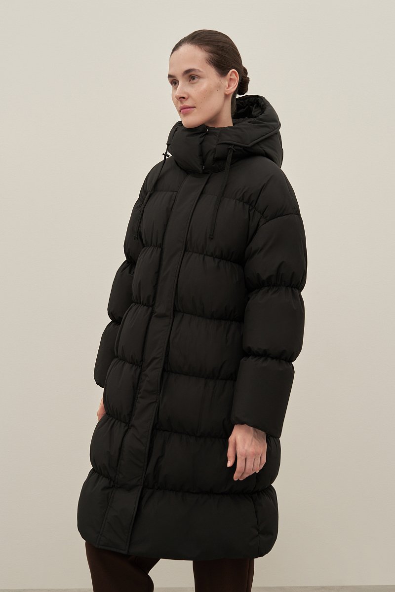 Пуховое женское пальто, Модель FAD11074, Фото №4