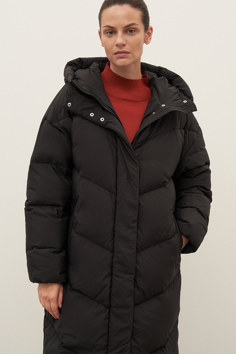 Пуховое женское пальто, Модель FAD11097, Фото №3