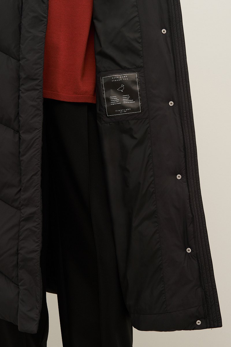 Пуховое пальто свободного силуэта, Модель FAD11097, Фото №6