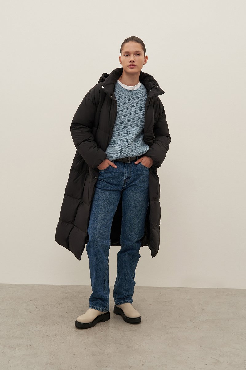 Пуховое женское пальто, Модель FAD11098, Фото №2