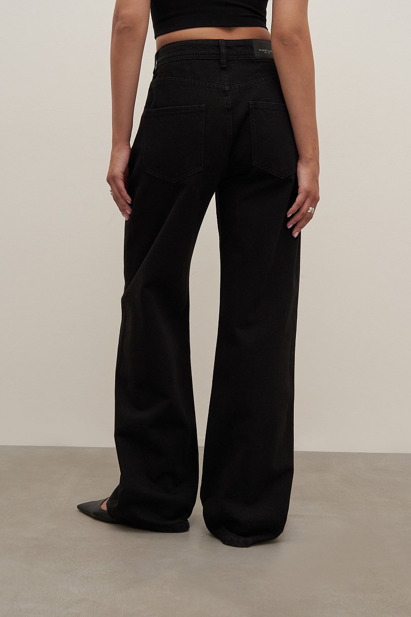 Женские джинсы loose fit с высокой посадкой, Модель FAD15008, Фото №4