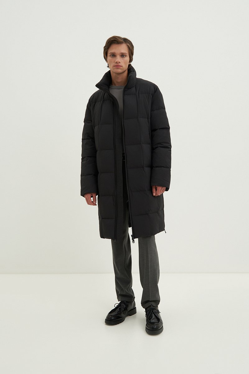 Пуховое мужское пальто, Модель FAD21009, Фото №2