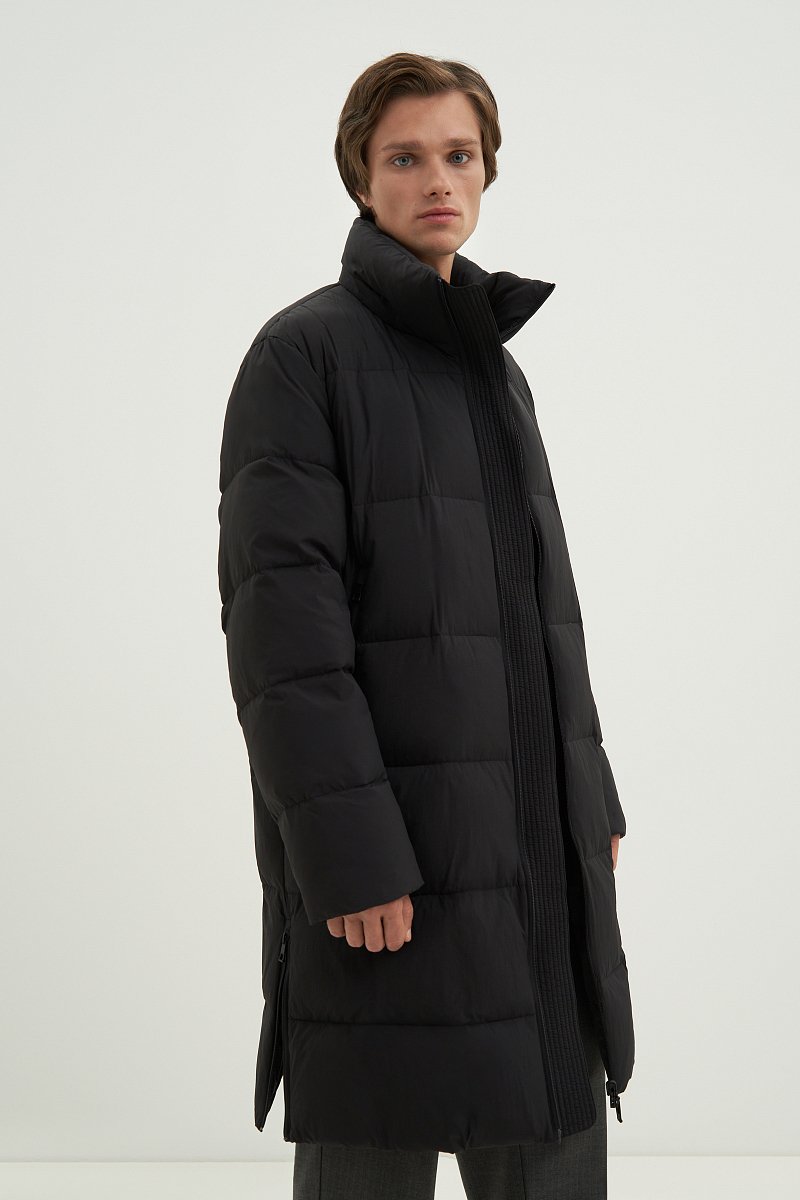 Пуховое мужское пальто, Модель FAD21009, Фото №3