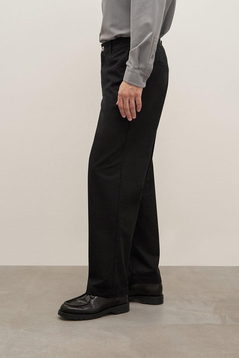 Хлопковые мужские брюки со средней посадкой, Модель FAD210104, Фото №4