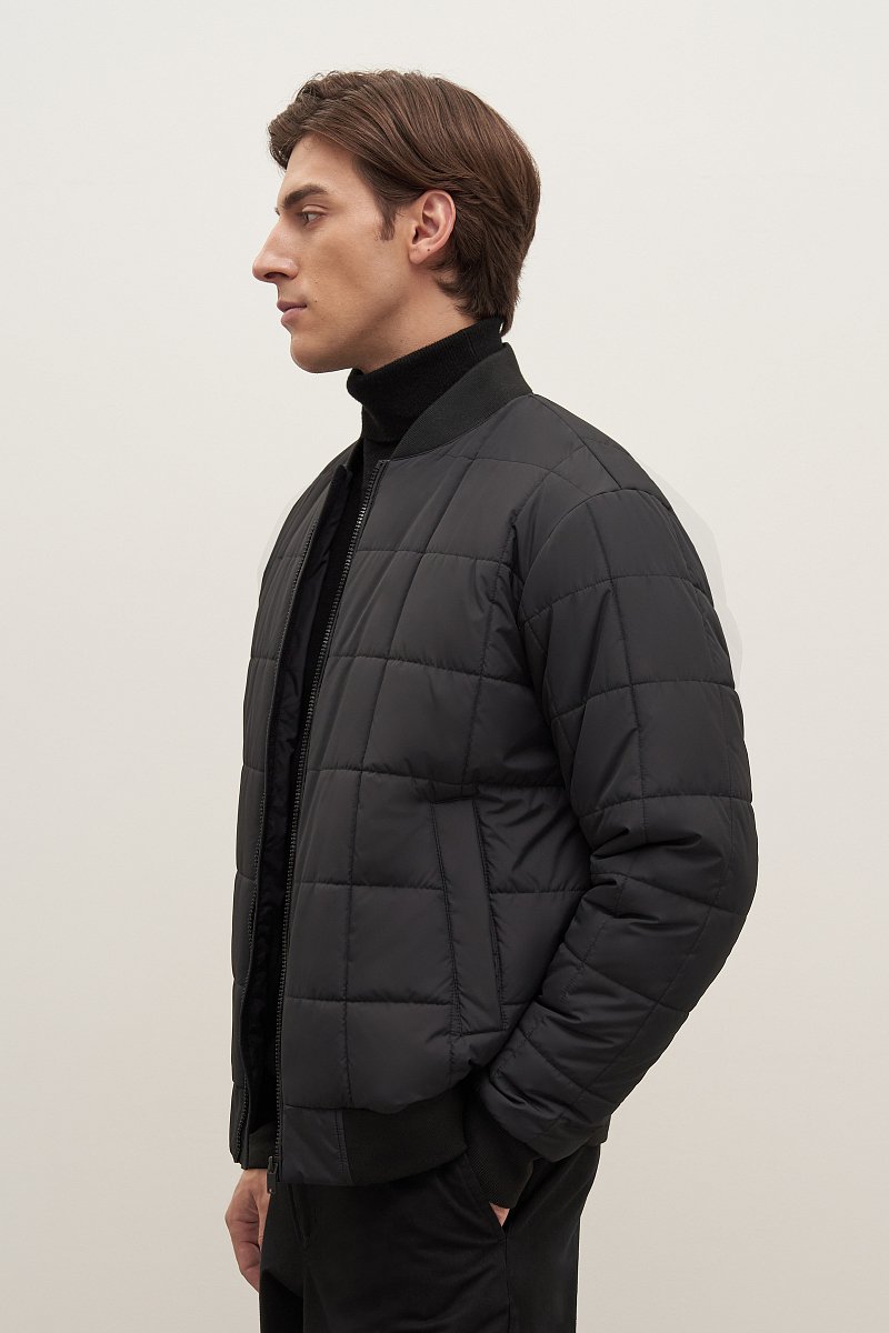 Куртка утепленная с воротником стойкой, Модель FAD21040, Фото №4