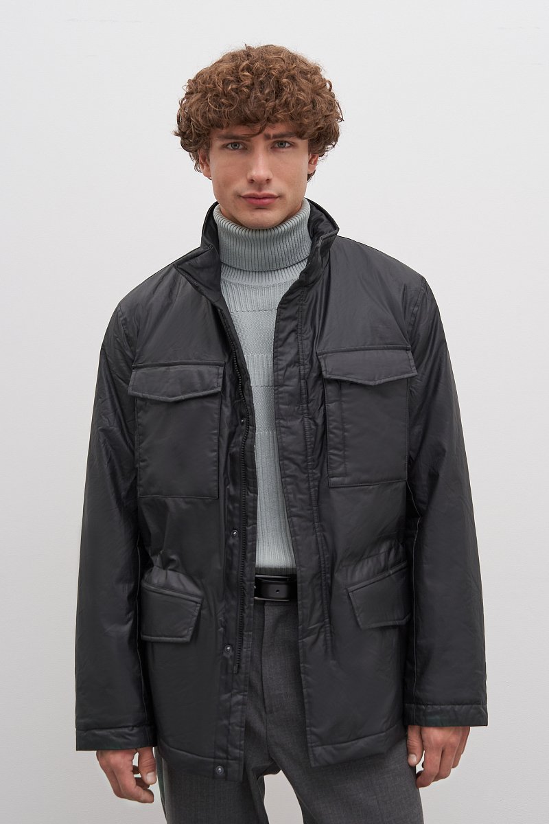 Куртка утепленная с воротником стойкой, Модель FAD21043, Фото №1