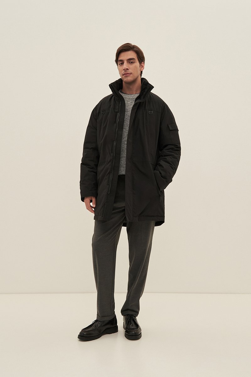 Пальто утепленное с воротником стойкой, Модель FAD21055, Фото №2